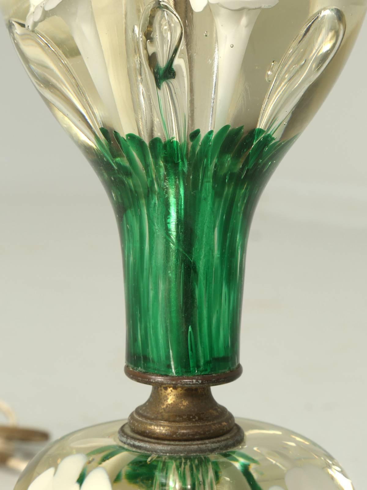American St. Clair Paperweight Glass Lamp In Good Condition In Chicago, IL