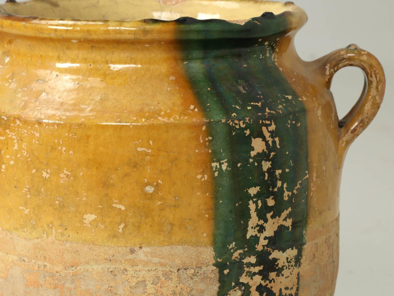 Antique French Confit Pot or Jar Originally Used for Storing Food Many Available In Good Condition In Chicago, IL