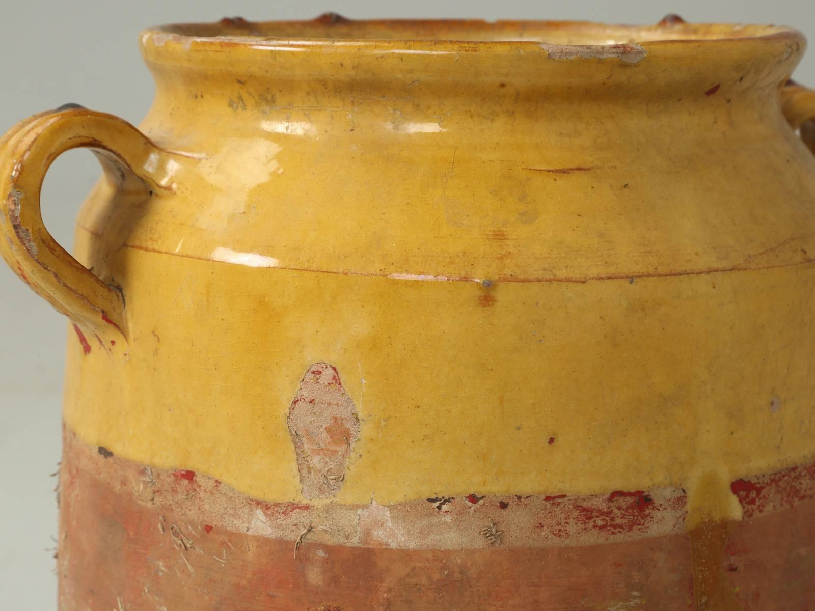 Early 20th Century French 19th Century Provençal Confit Pot with Two Handles