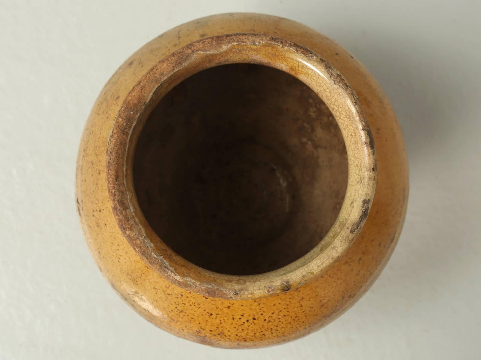 Country Miniature French Ochre Confit Pot