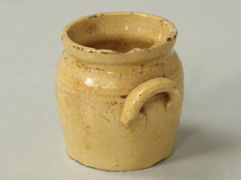 Antique French Pottery, Mustard Jar For Sale at 1stDibs