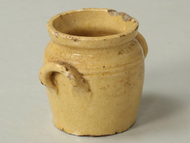 Antique French Pottery, Mustard Jar For Sale at 1stDibs