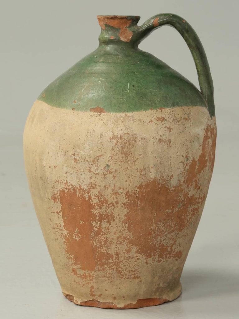 Antique French Pottery Jug at 1stDibs