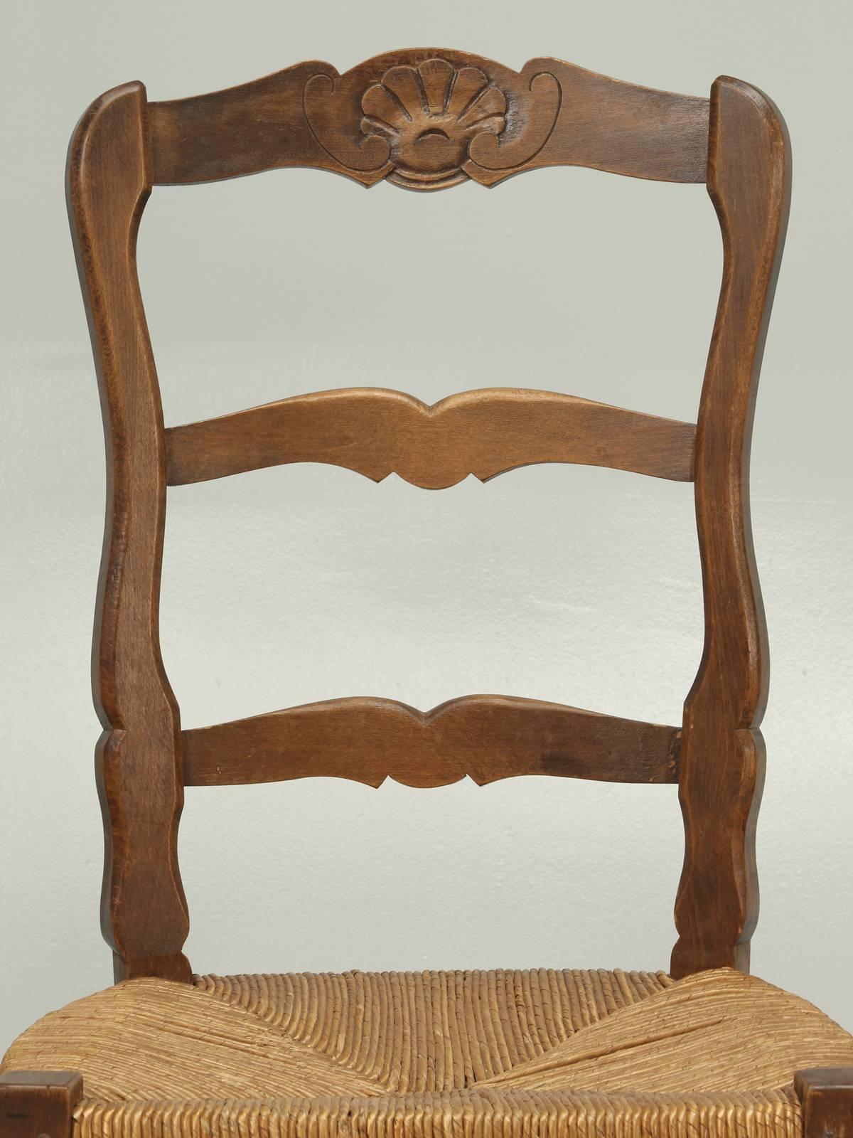 french country ladder back chairs rush seats