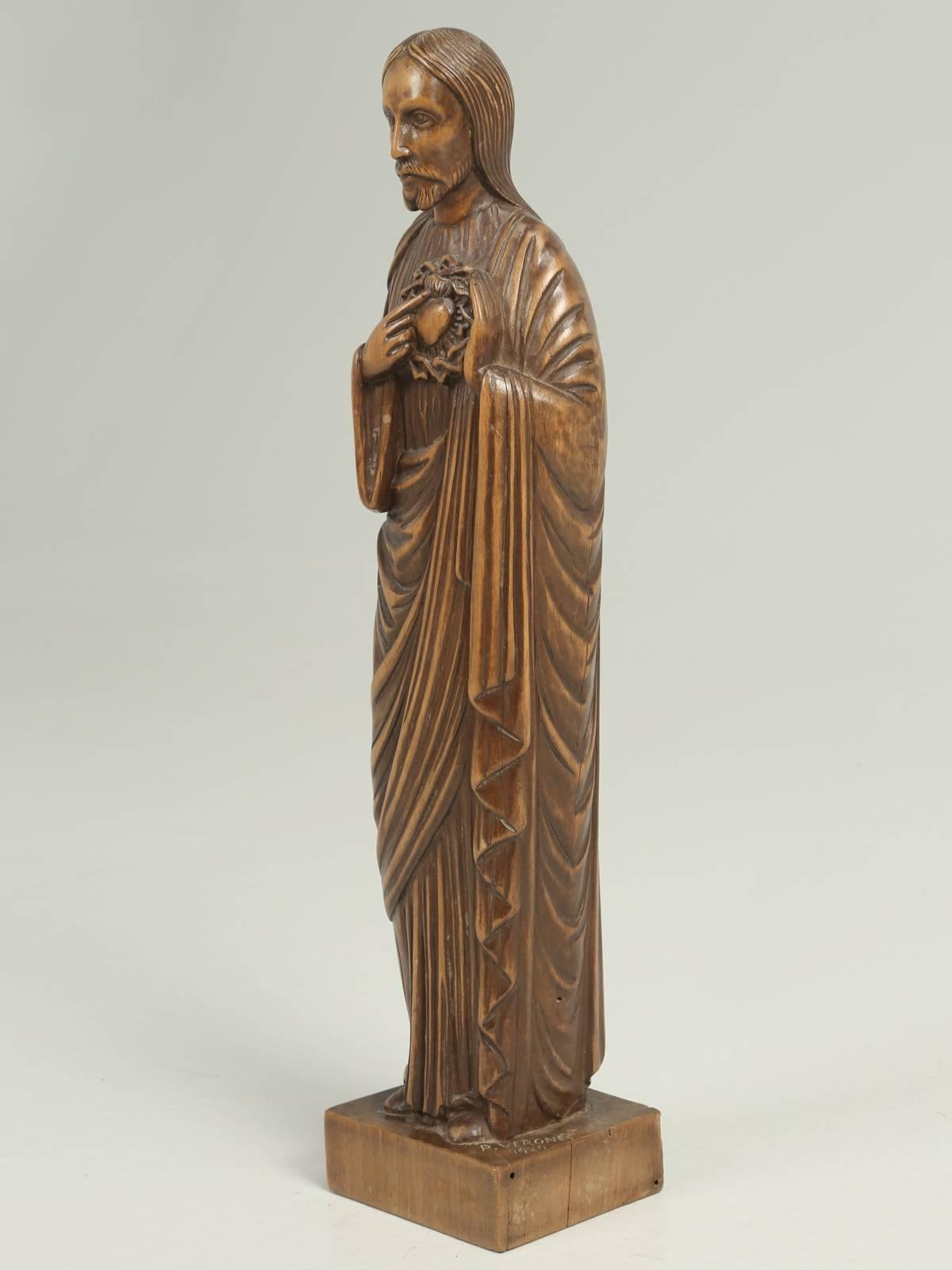 Wood Carving by the French Sculptor R. Vergnes, circa 1949 4