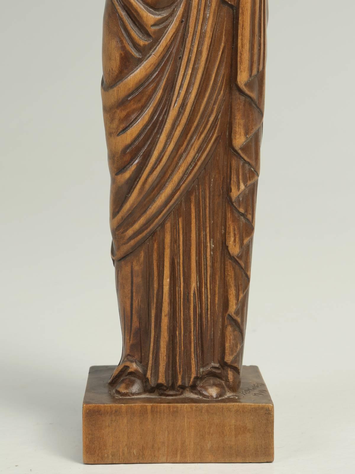 Wood Carving by the French Sculptor R. Vergnes, circa 1949 1