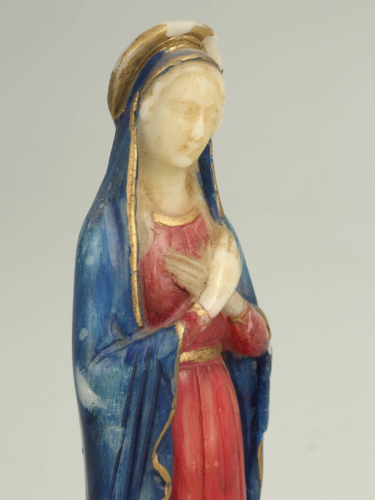 Sculptor of Mary in Wax by Vernez In Fair Condition In Chicago, IL