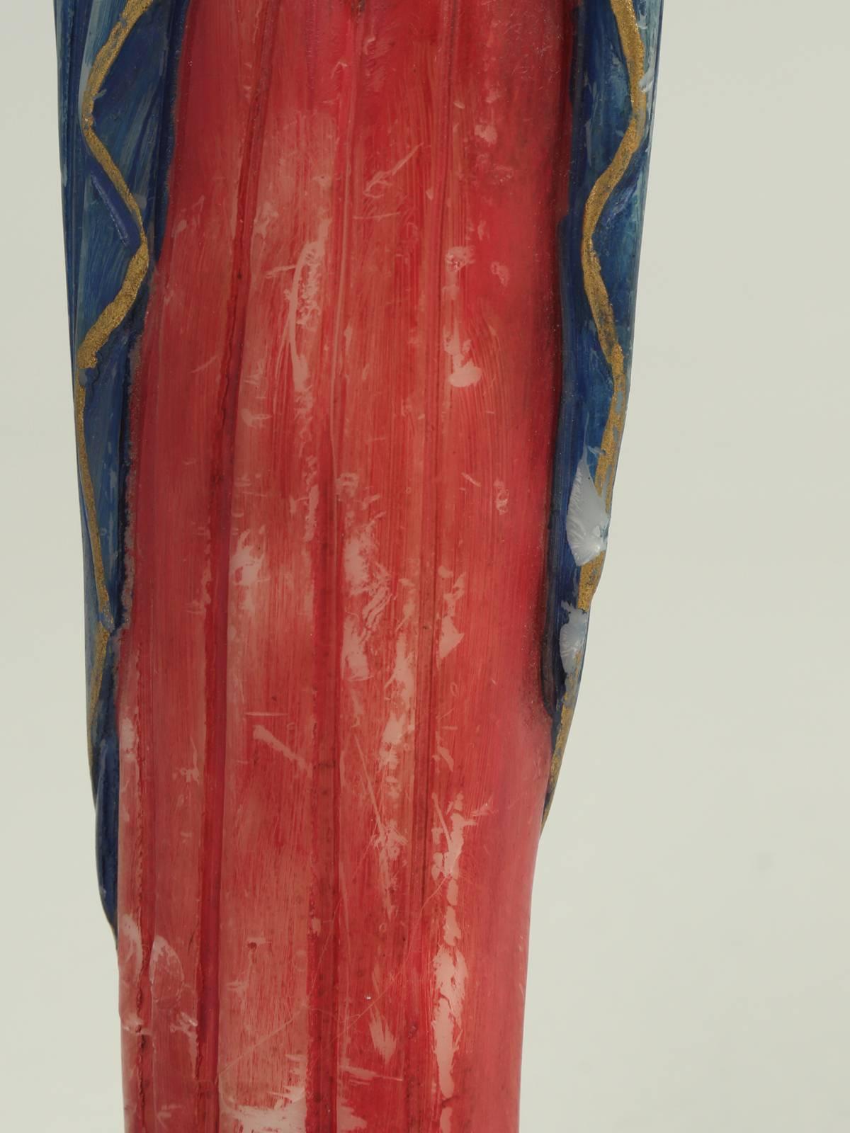 Mid-20th Century Sculptor of Mary in Wax by Vernez