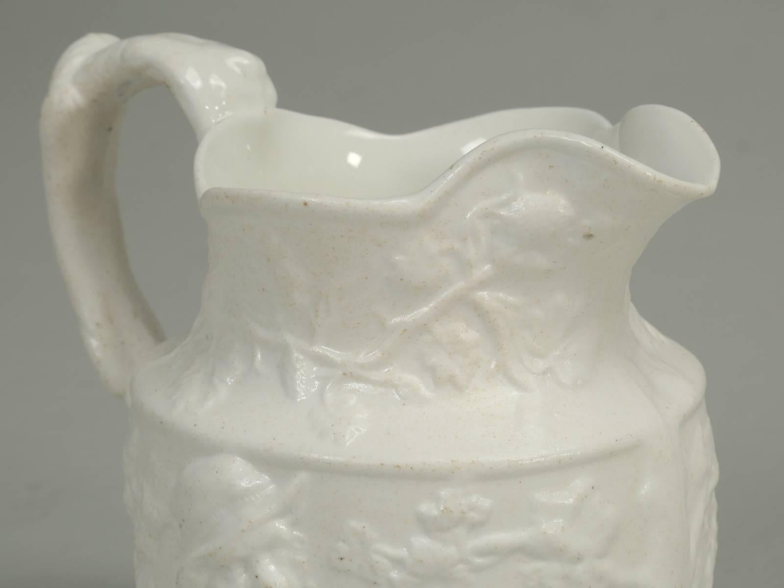 Mid-19th Century Antique English Porcelain Jug or Pitcher