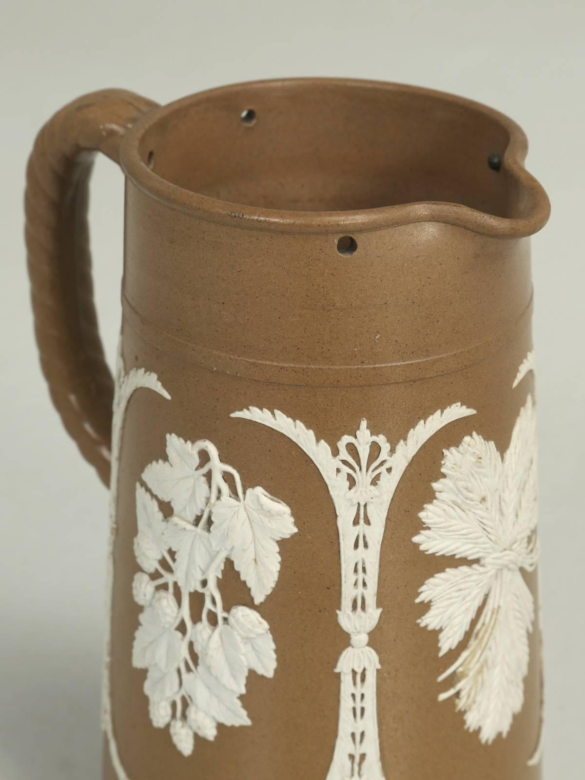 Antique English Stoneware Pitcher, circa 1848 1