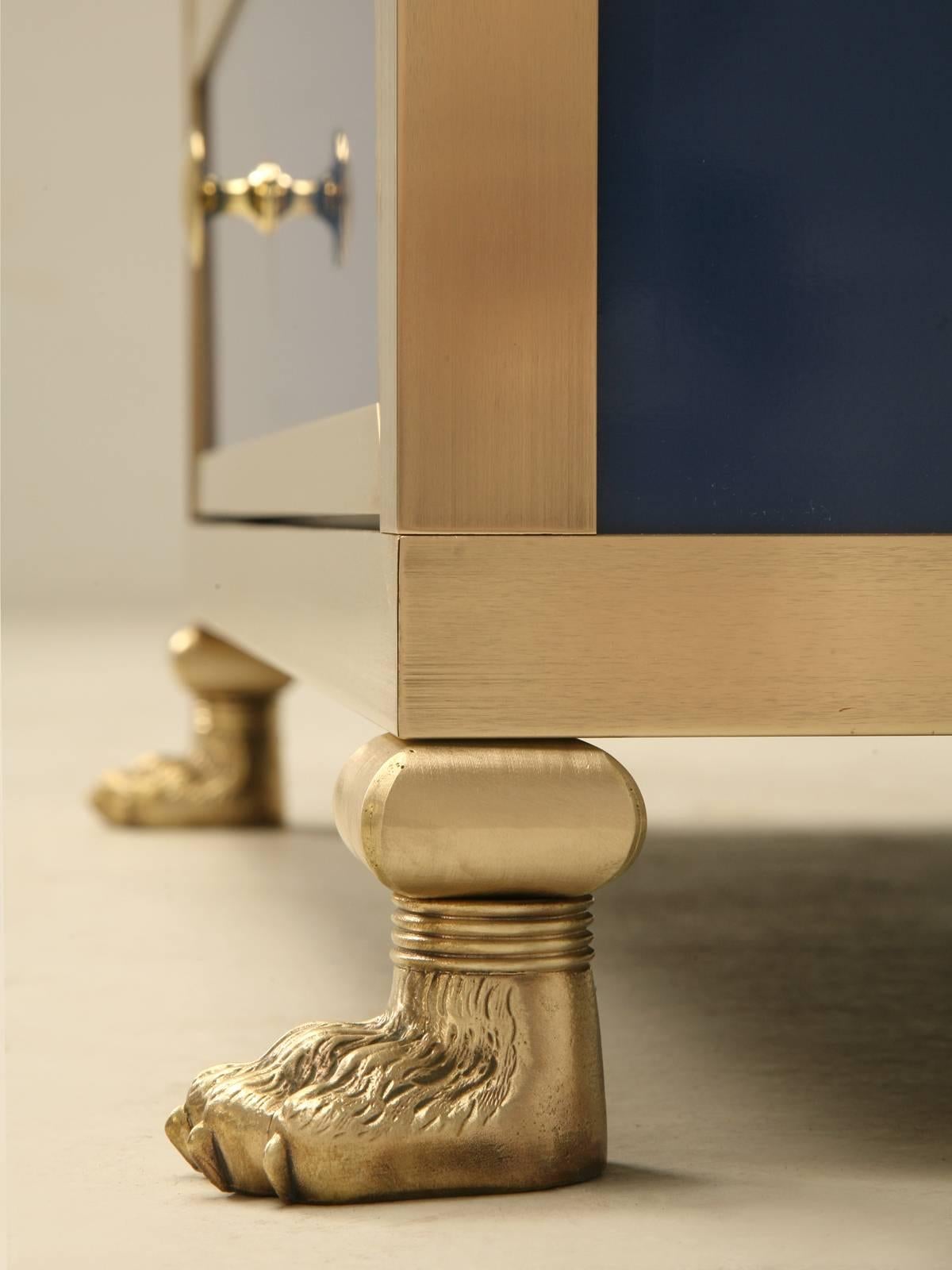 Bronze Bathroom Vanity from the Old Plank Collection Made to Order in Any Dimension For Sale