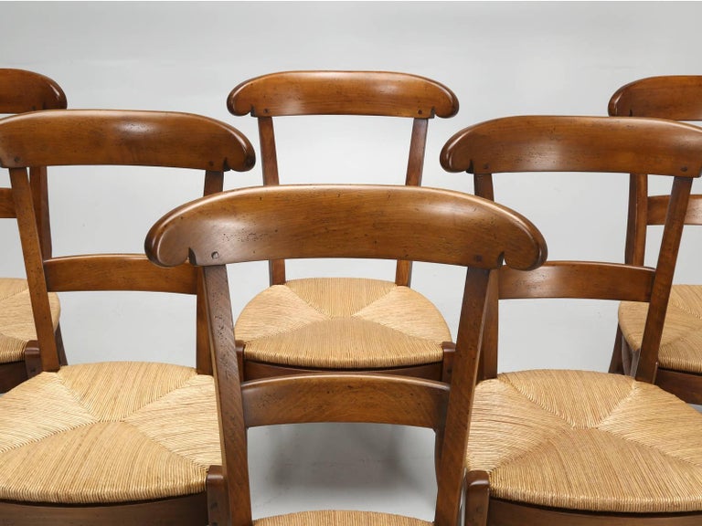 French Country Side Chairs Handmade In France Set Of Eight French Set Of Eight Handmade Dining Chairs That Are Extremely Comfortable We