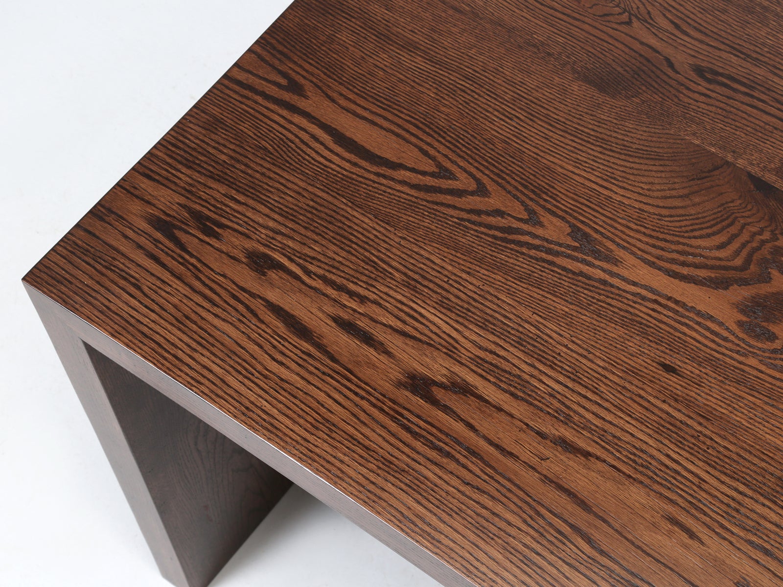 Waterfall Dining Table From Reclaimed White Oak By Old Plank In Any Size For Sale At 1stdibs