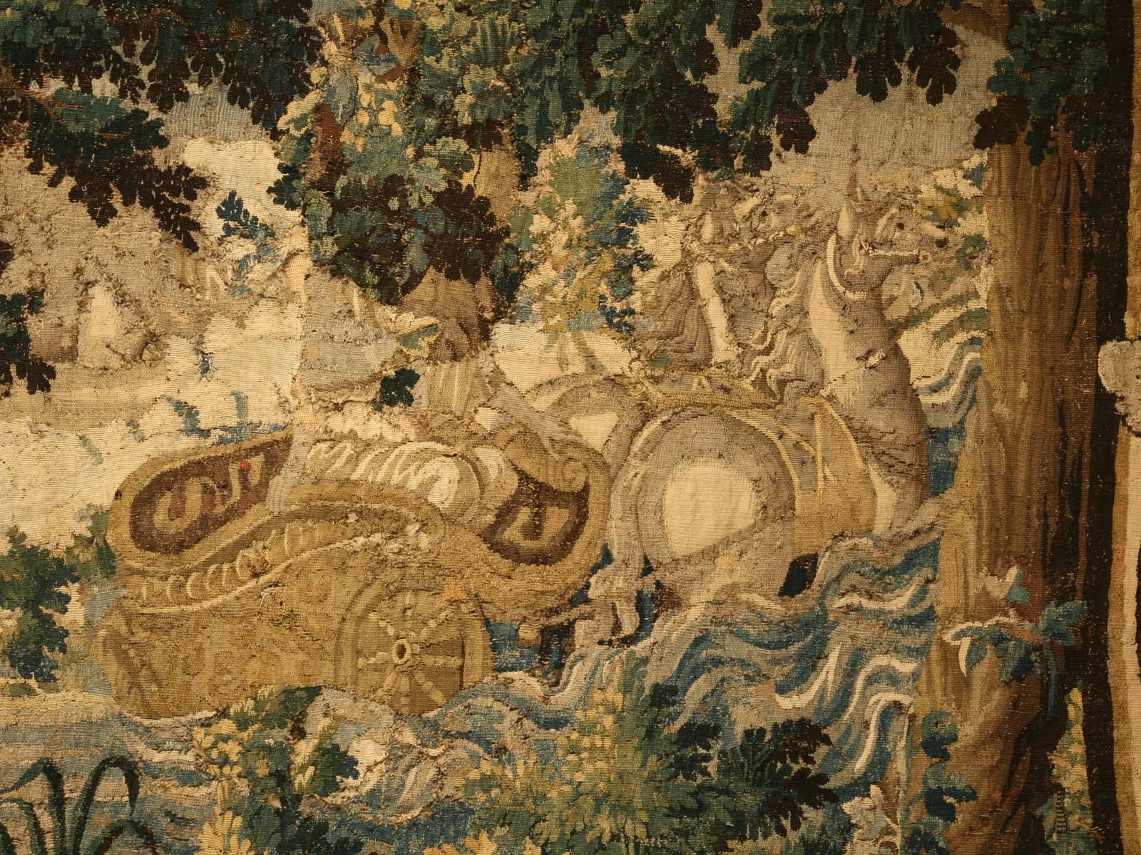 Country French Aubusson Tapestry, circa 1650s Documented from Aubusson
