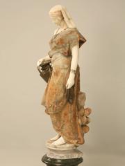 Statue Hand-Carved in Italy from Onyx and Marble