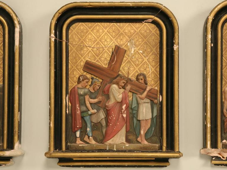 French Antique Stations Of The Cross At 1stdibs French Antique Stations Of The Cross At
