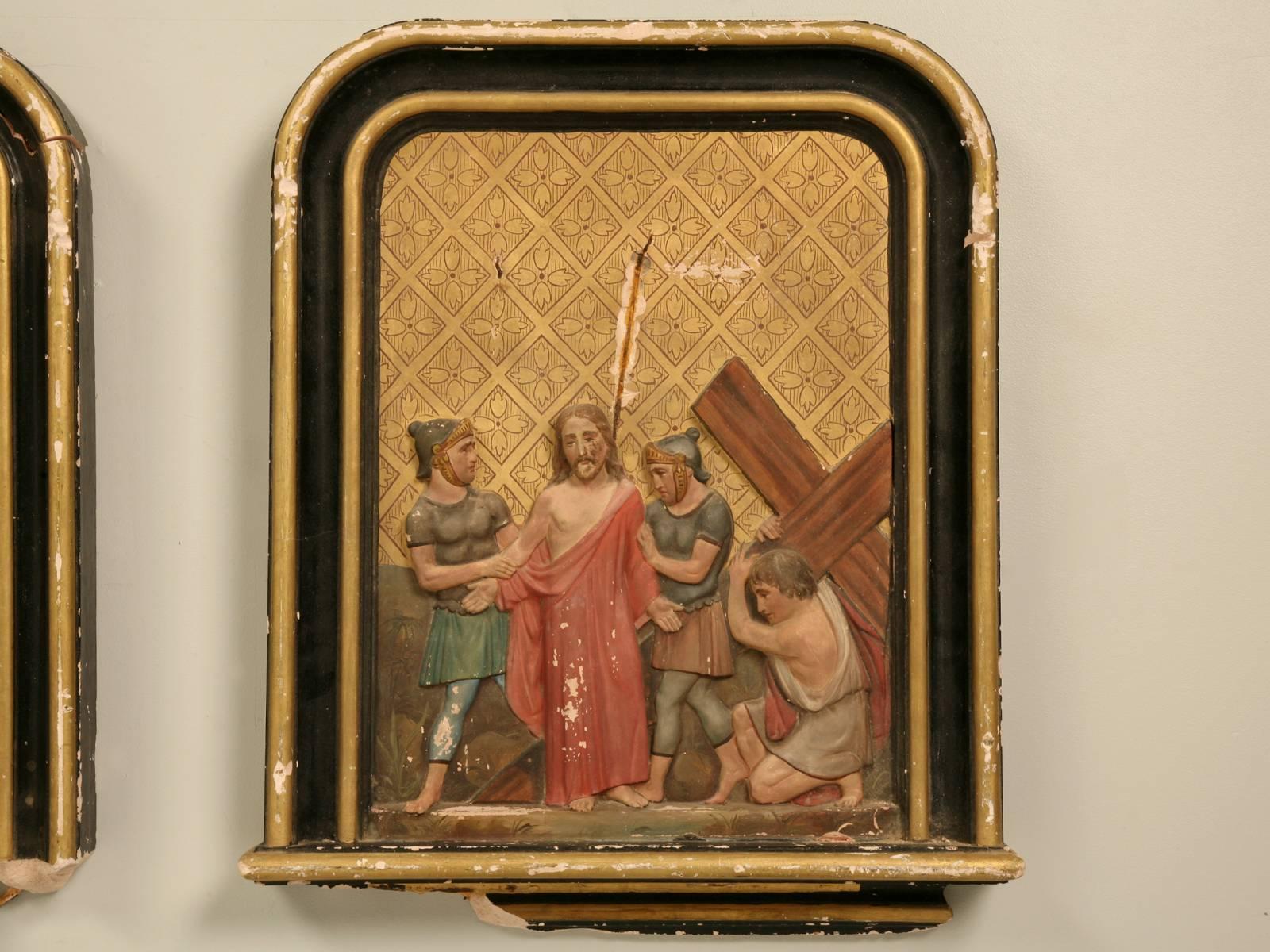 Late 19th Century French Antique Stations of the Cross