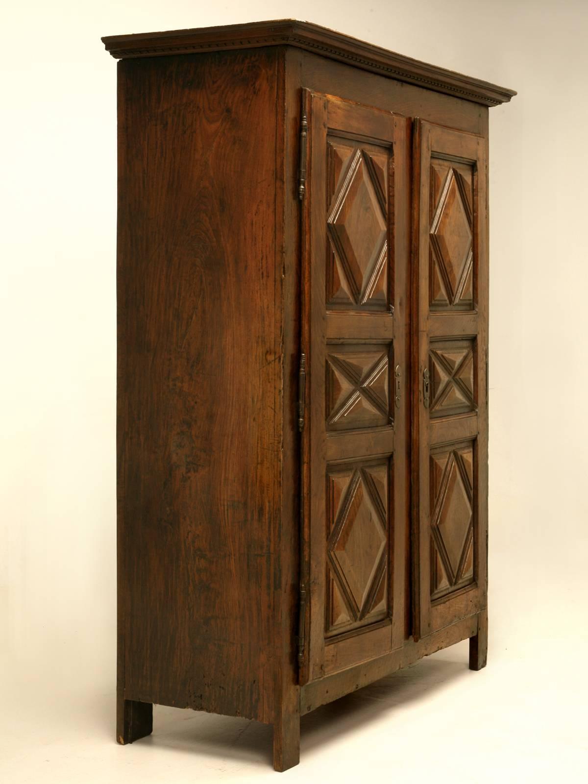 Although King Louis XIII of France died in 1643, his style of furniture has endured centuries and is still being produced to this day. This armoire was made in the 1700s and therefore it would be referred to as, "in the style of Louis