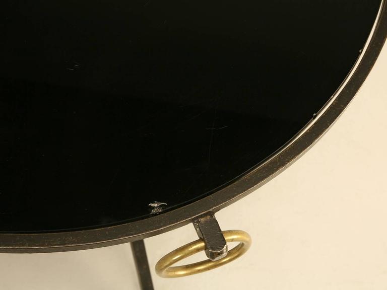 French MidCentury Modern Round Coffee Table at 1stDibs