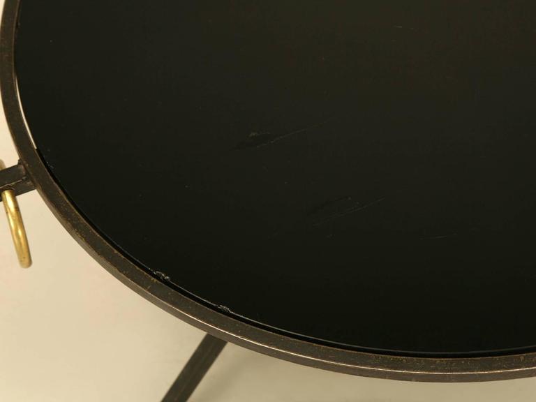 French MidCentury Modern Round Coffee Table at 1stDibs