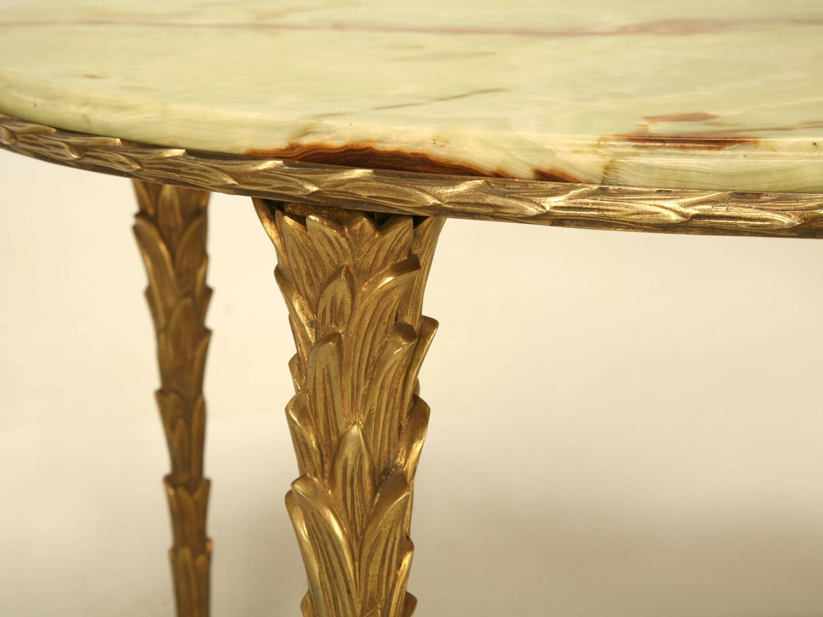 Maison Baguès Bronze Coffee Table with Onyx Top 2