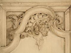 Antique French Set of Eight Carved Doors in Old Paint