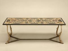 Italian Marble Coffee Table in the Style of Scagliola, circa 1960