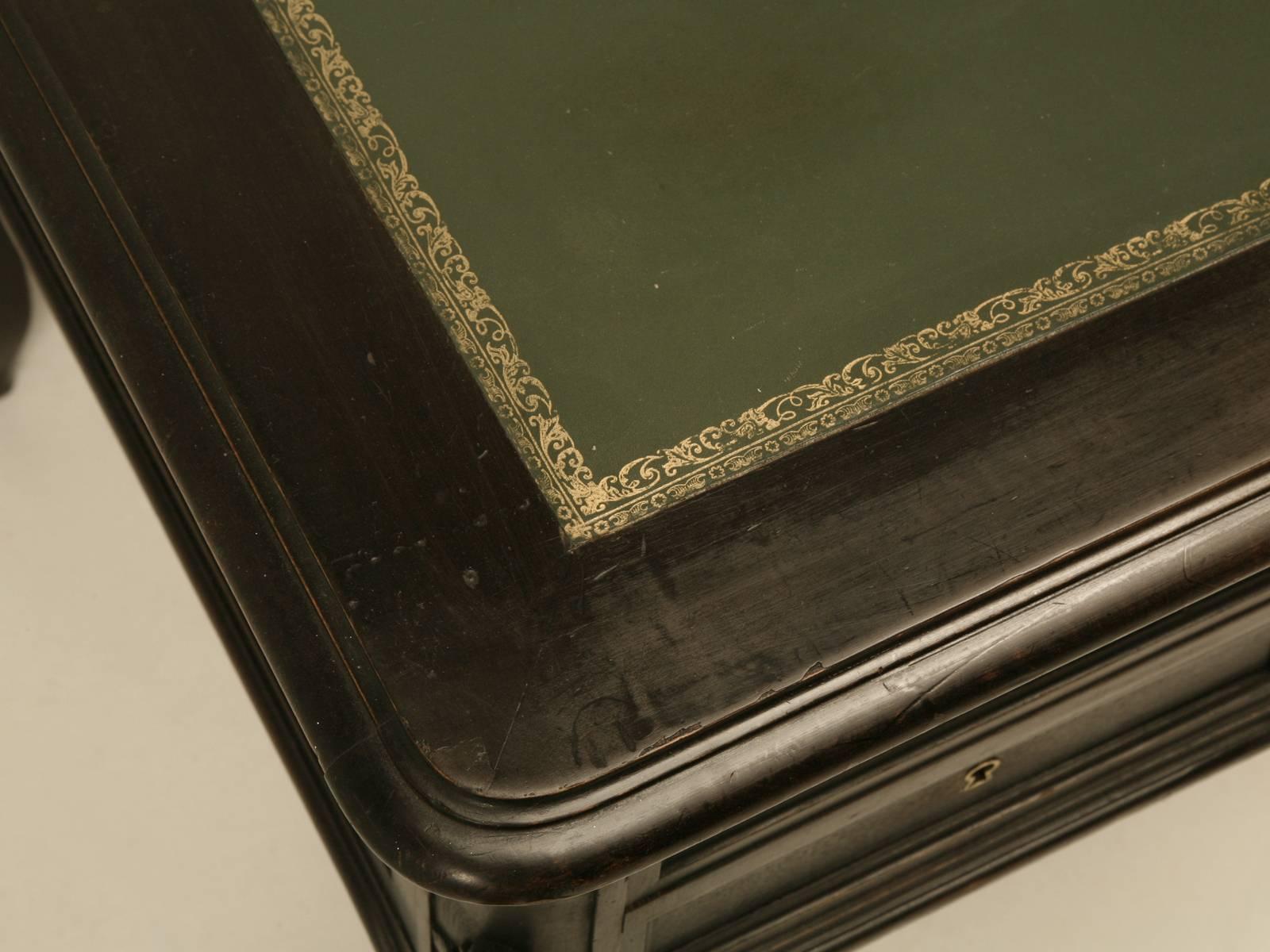 Late 19th Century French Louis XV Style Original Ebonized Desk