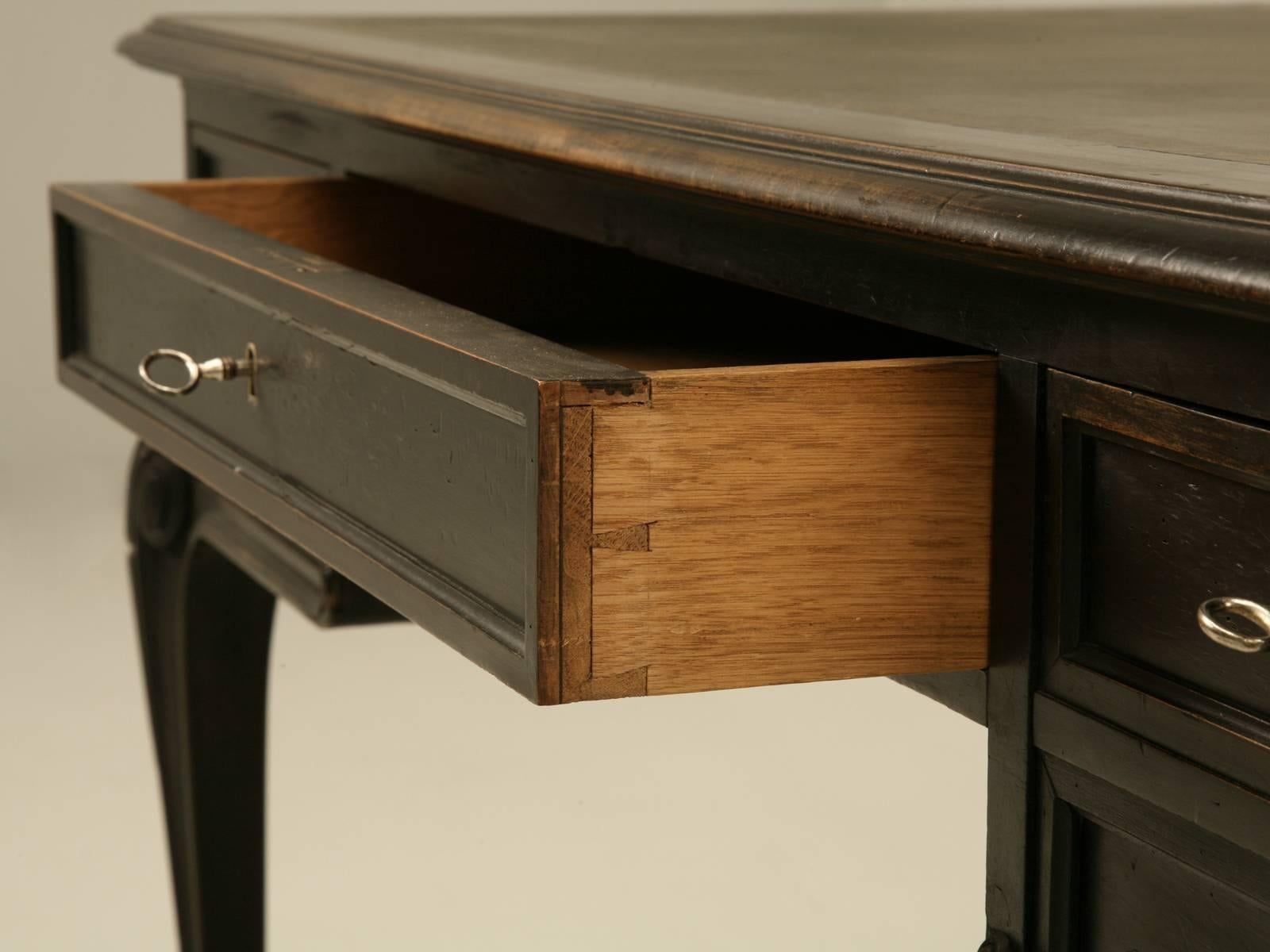 French Louis XV Style Original Ebonized Desk 1