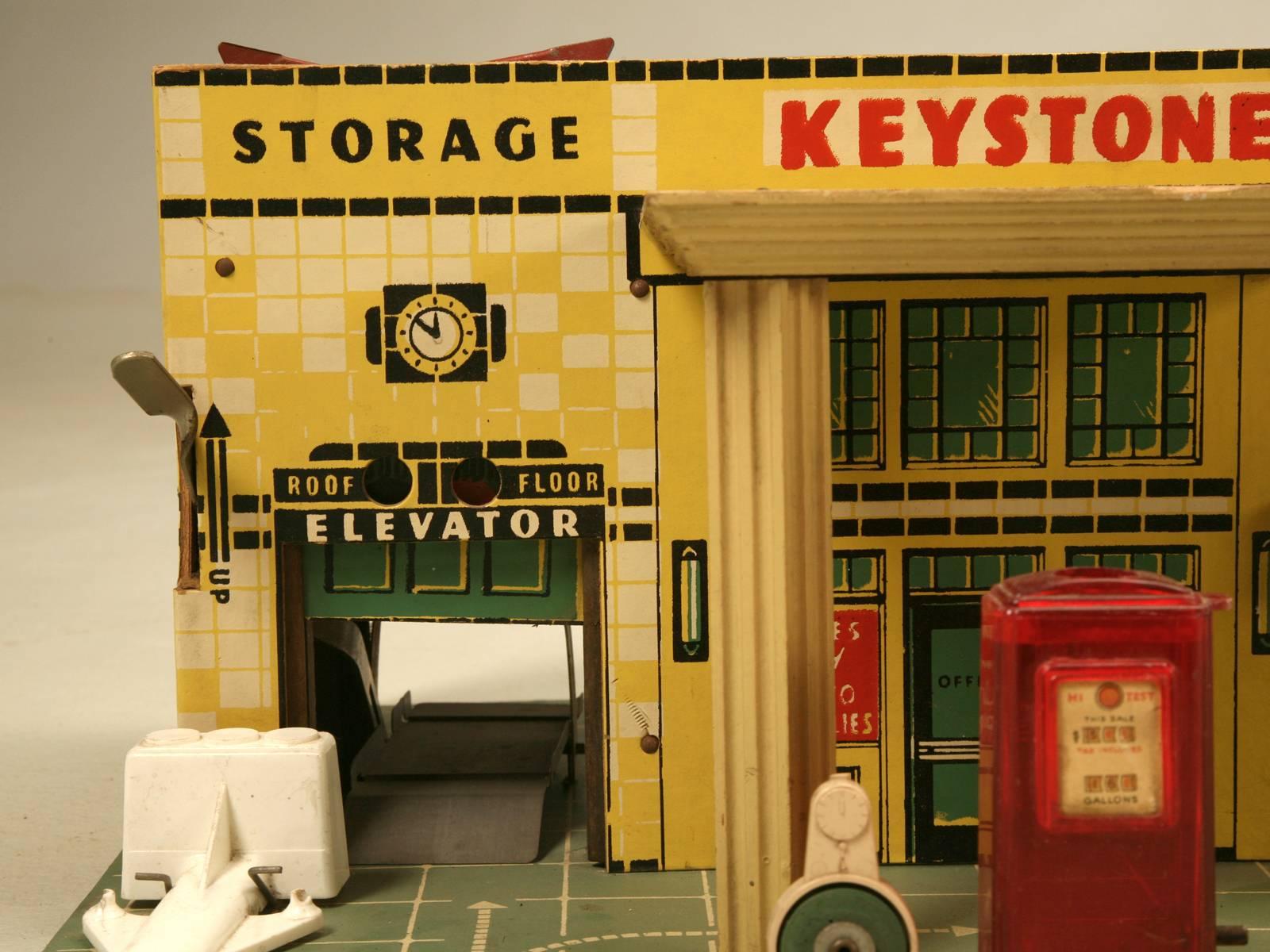 Mid-20th Century Childs Keystone Toy Automobile Garage