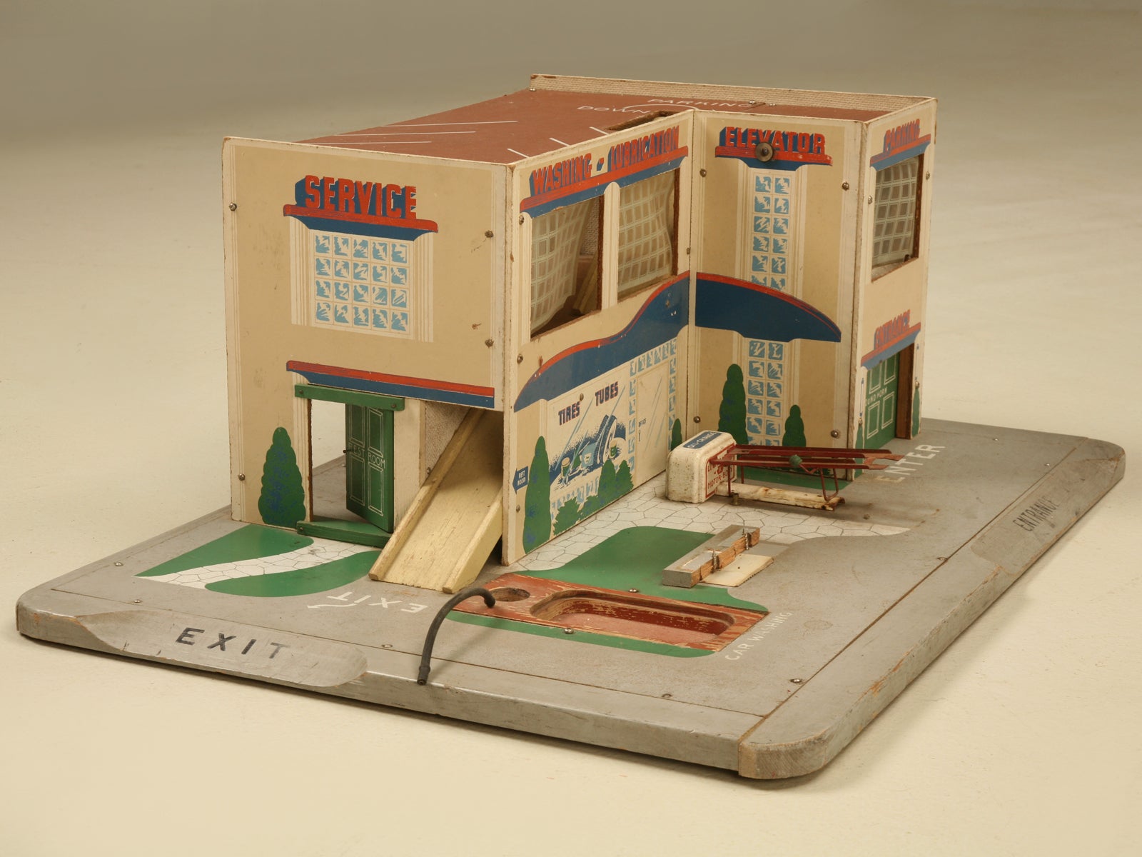 vintage toy garage