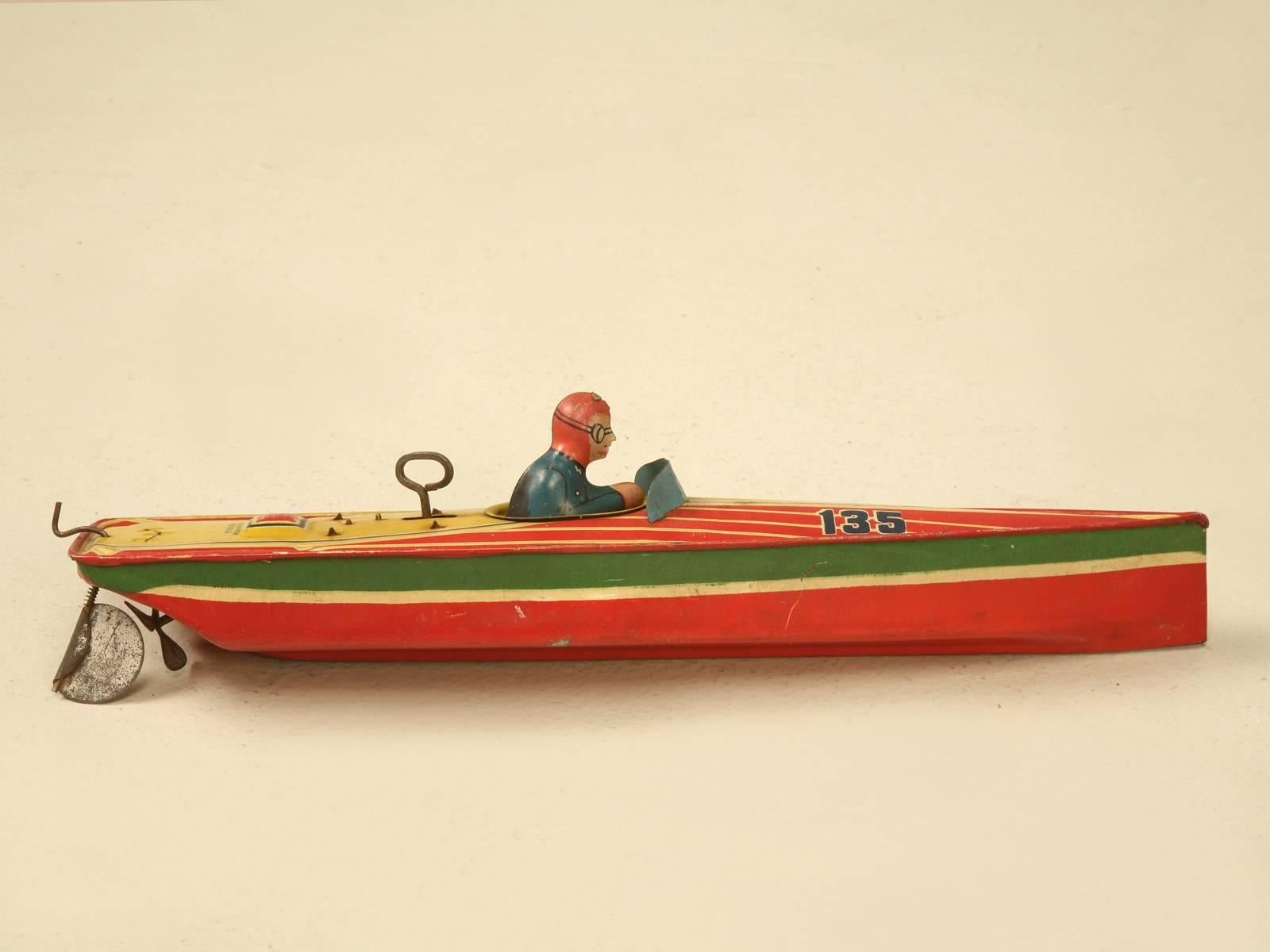 American Lindstrom Tin Boat, circa 1930s 2