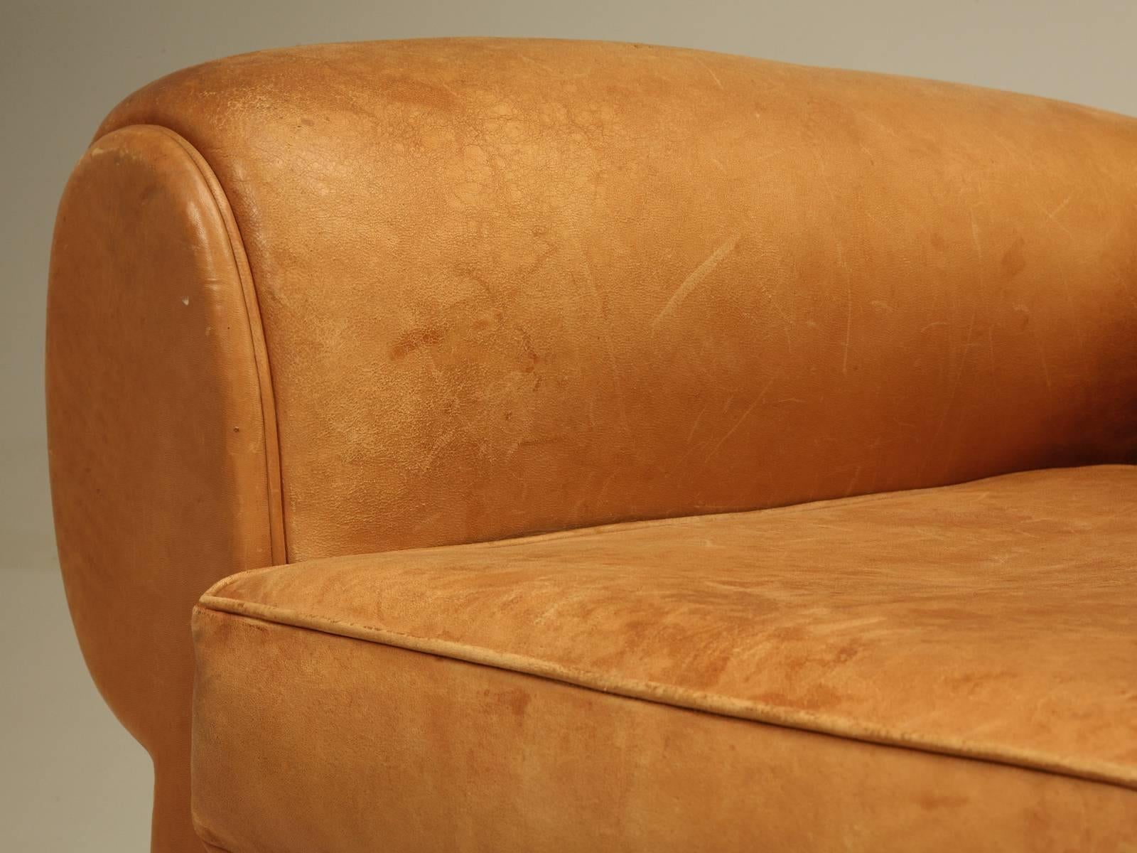 French Leather Club Chairs 1