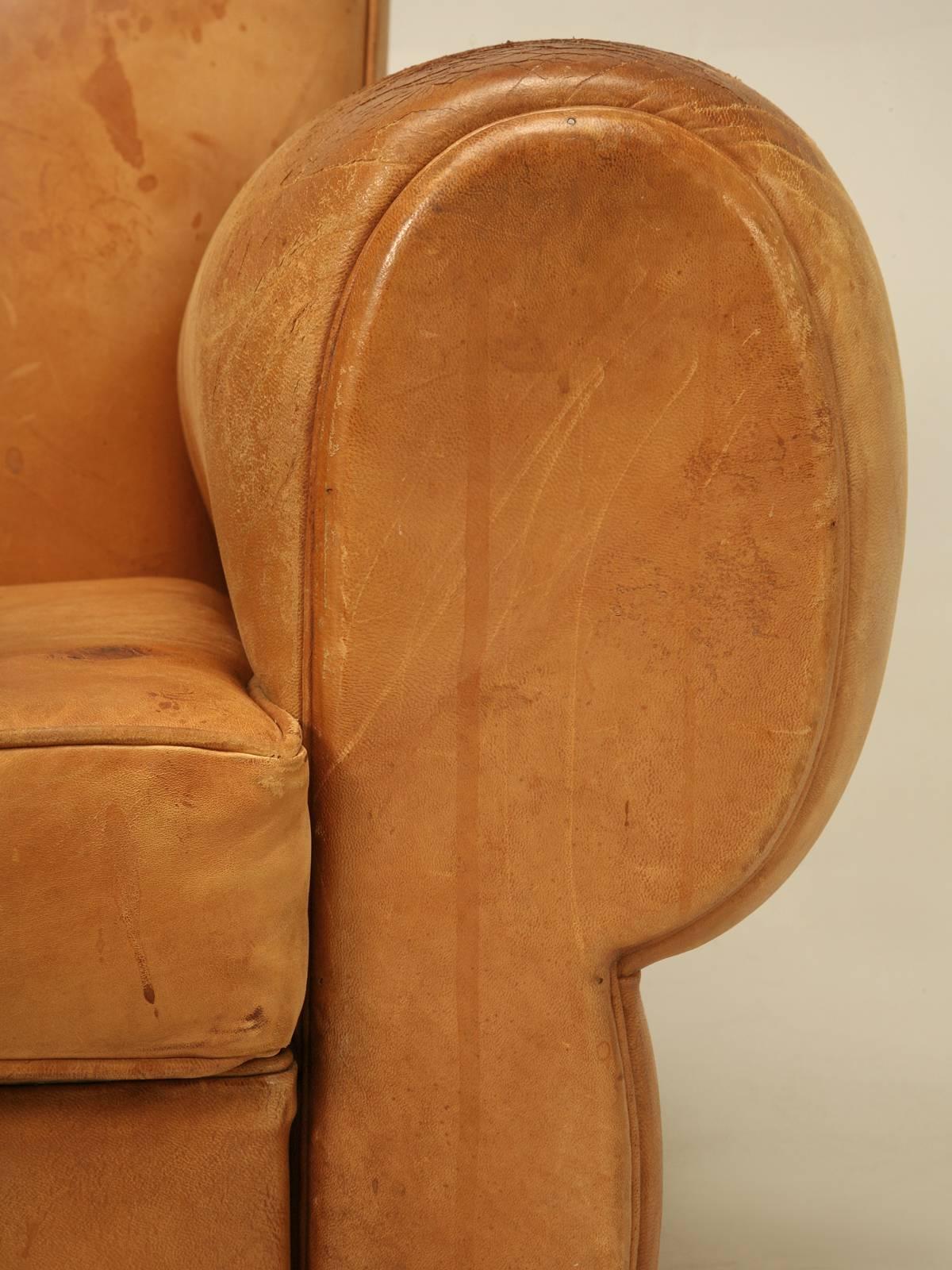 French Leather Club Chairs 2