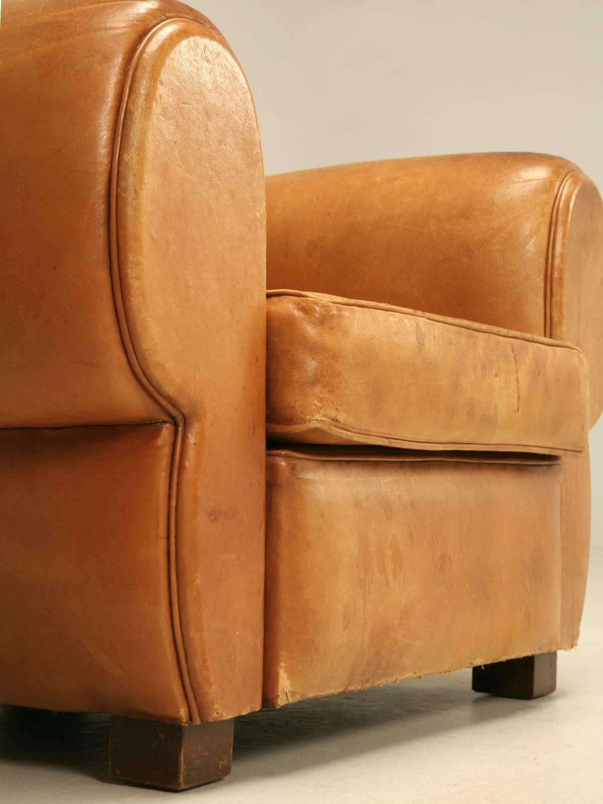 French Leather Club Chairs 3