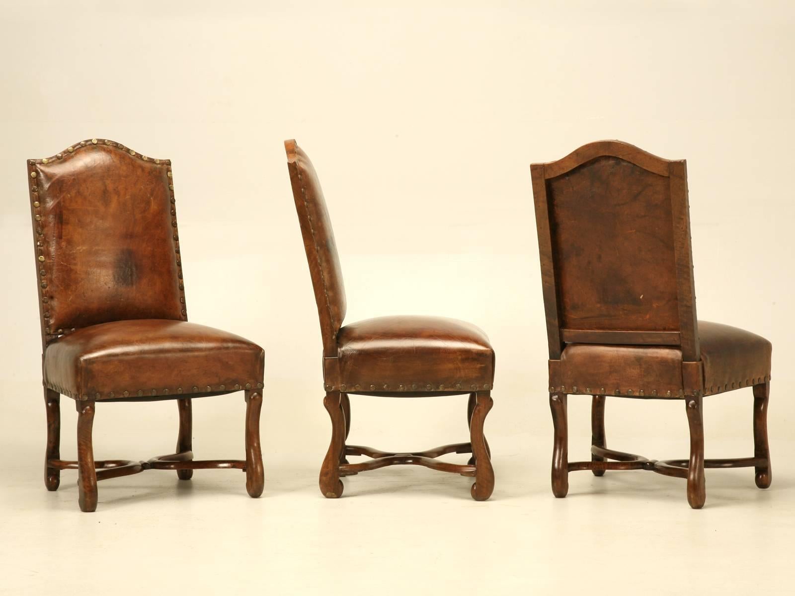 French Leather Dining Chairs, circa 1750 5