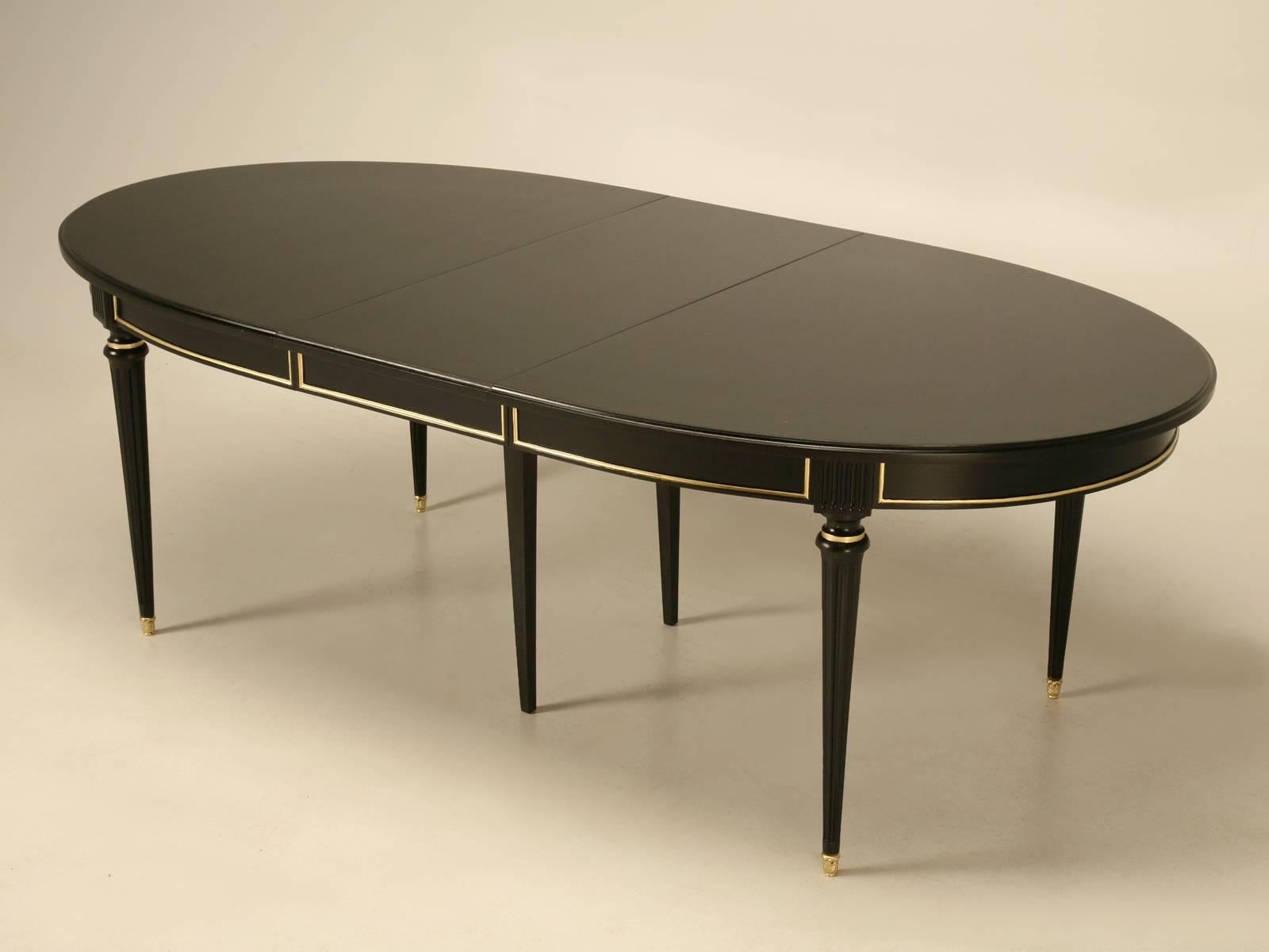 Mid-20th Century Jansen Inspired French, Louis XVI Style Ebonized Dining Table