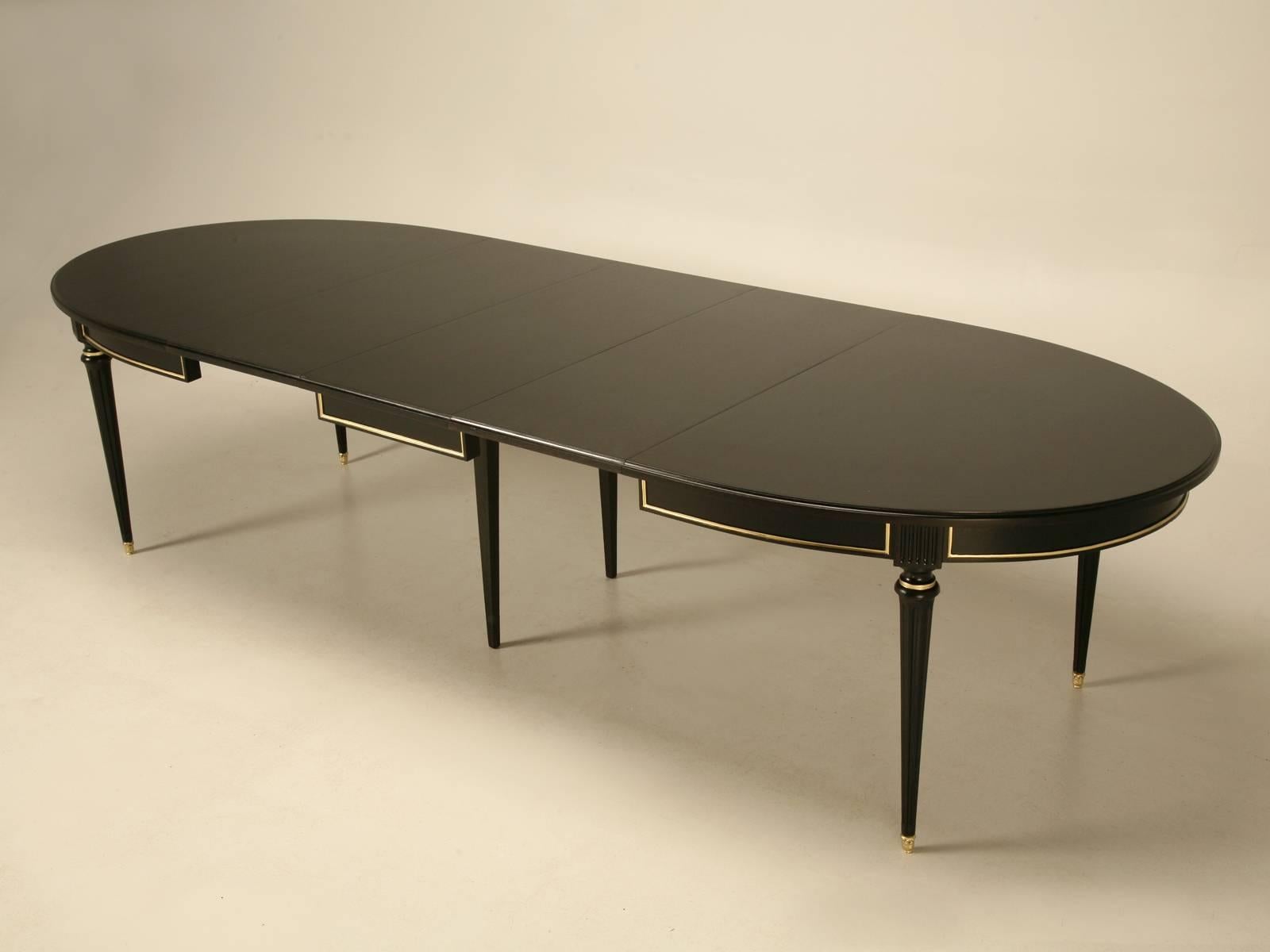 Jansen Inspired French, Louis XVI Style Ebonized Dining Table 2