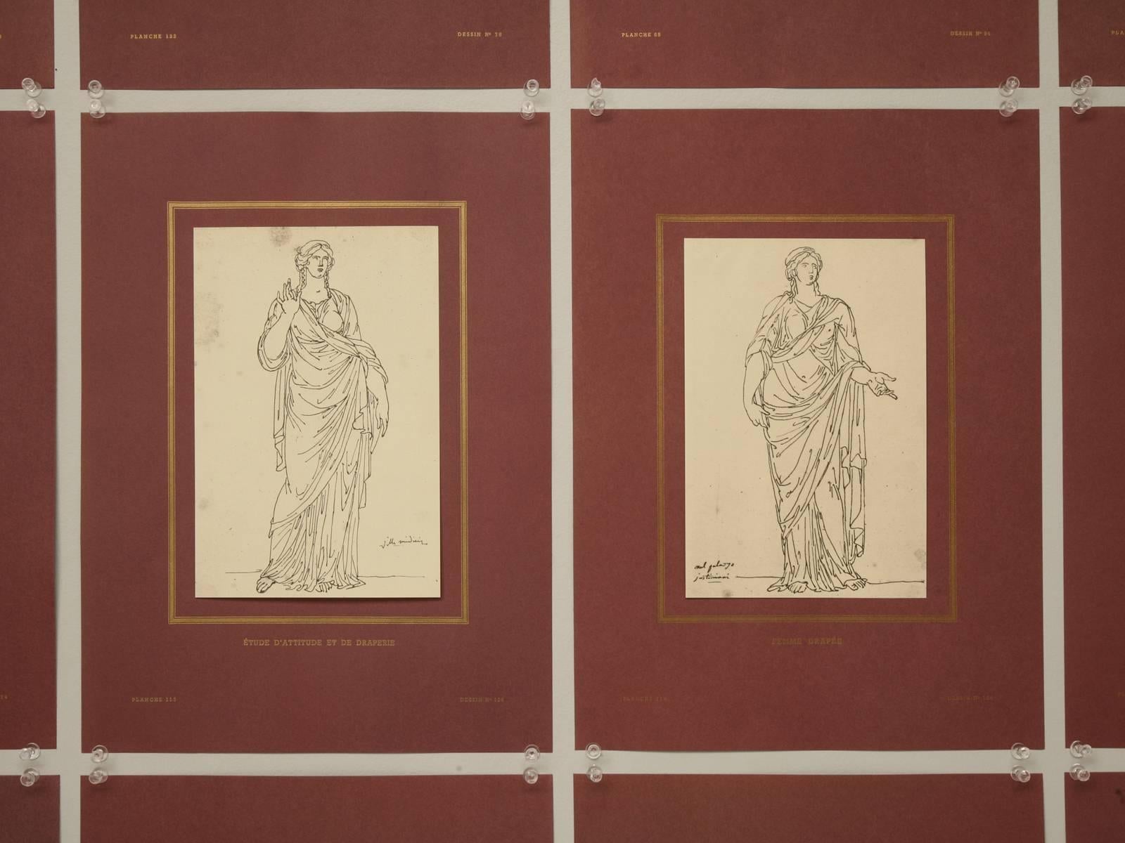 A collection of 20 prints taken from the original plates of Louis David. Jacques-Louis David was born in Paris, France and lived from 1748-1825 and was one of the most pre-eminent artist of his generation. These prints are taken from a book produced