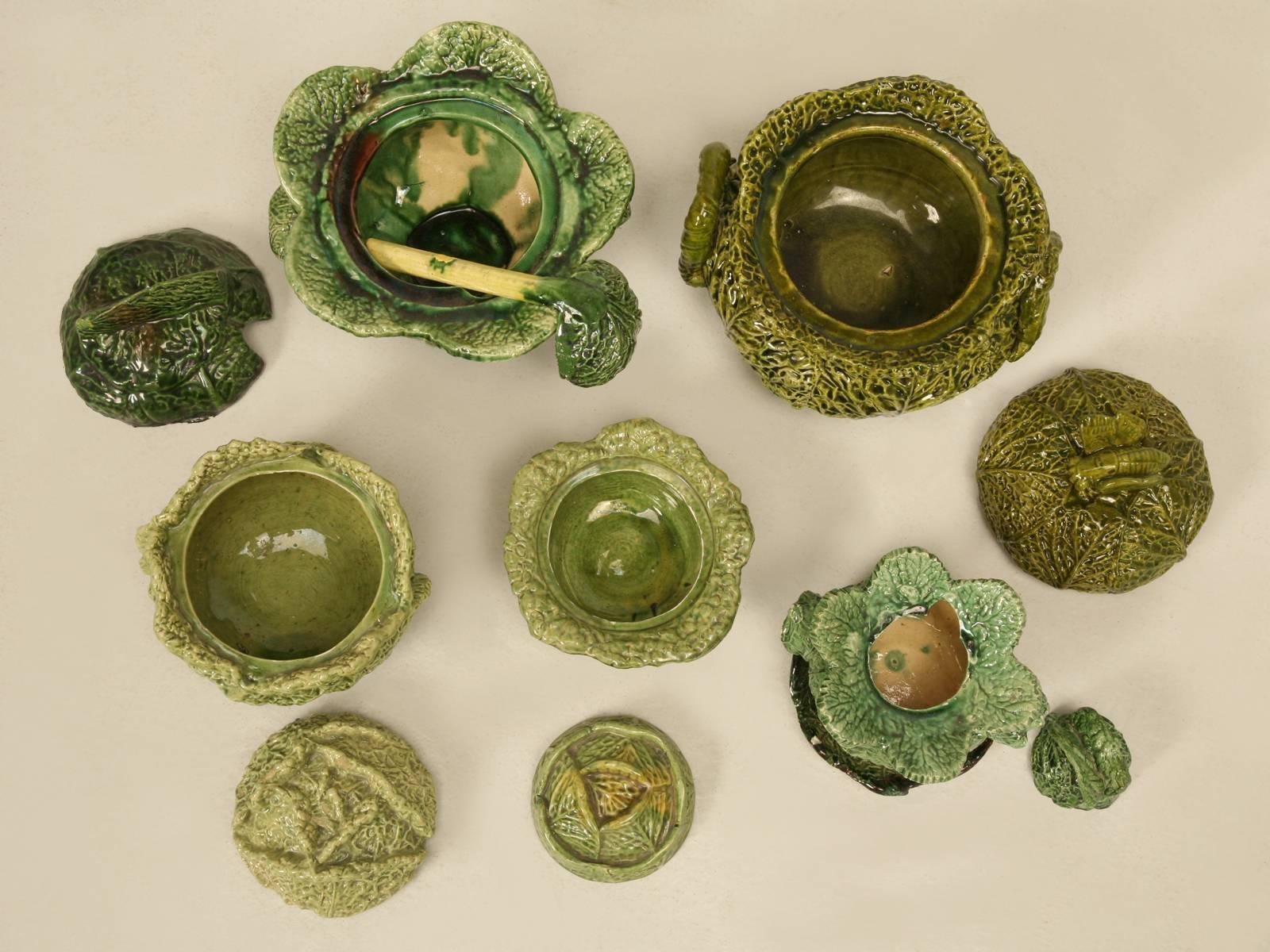 Collection of Old French Majolica In Good Condition In Chicago, IL