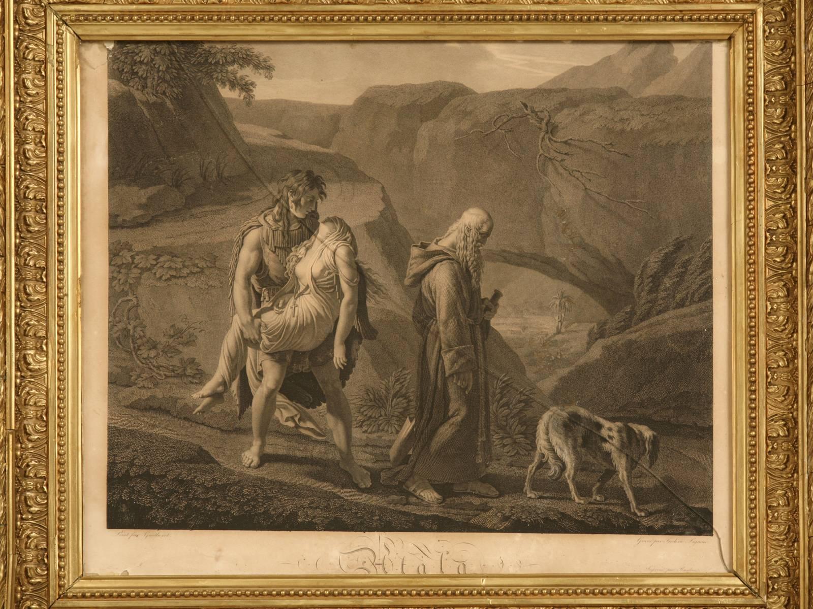 Il seppellimento di atala, da gautherot (the burial of atala, by Gautherot).
Atala, a Christian, fell in love with Chactas and saved him from death that he was to undergo as a prisoner. She then fled with him into the deserts of Florida, where they