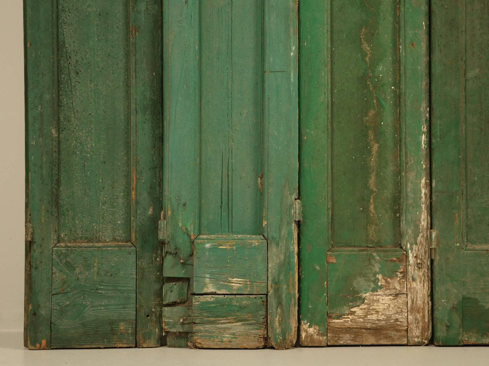 Mid-19th Century French Shutters in Original Paint