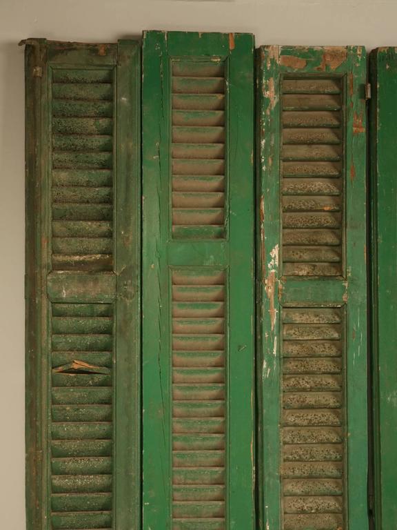 French Shutters in Original Paint at 1stDibs