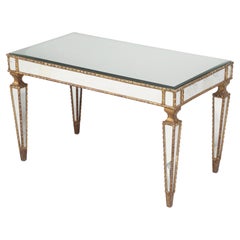 Vintage Mirrored Coffee Table in the Neo Classical Style Probably Made in 1960's