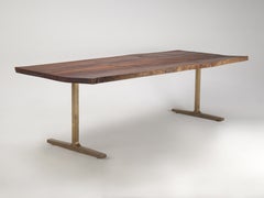 Absolutely Stunning Live Edge Modern Dining Table that Comfortably Seats 10.