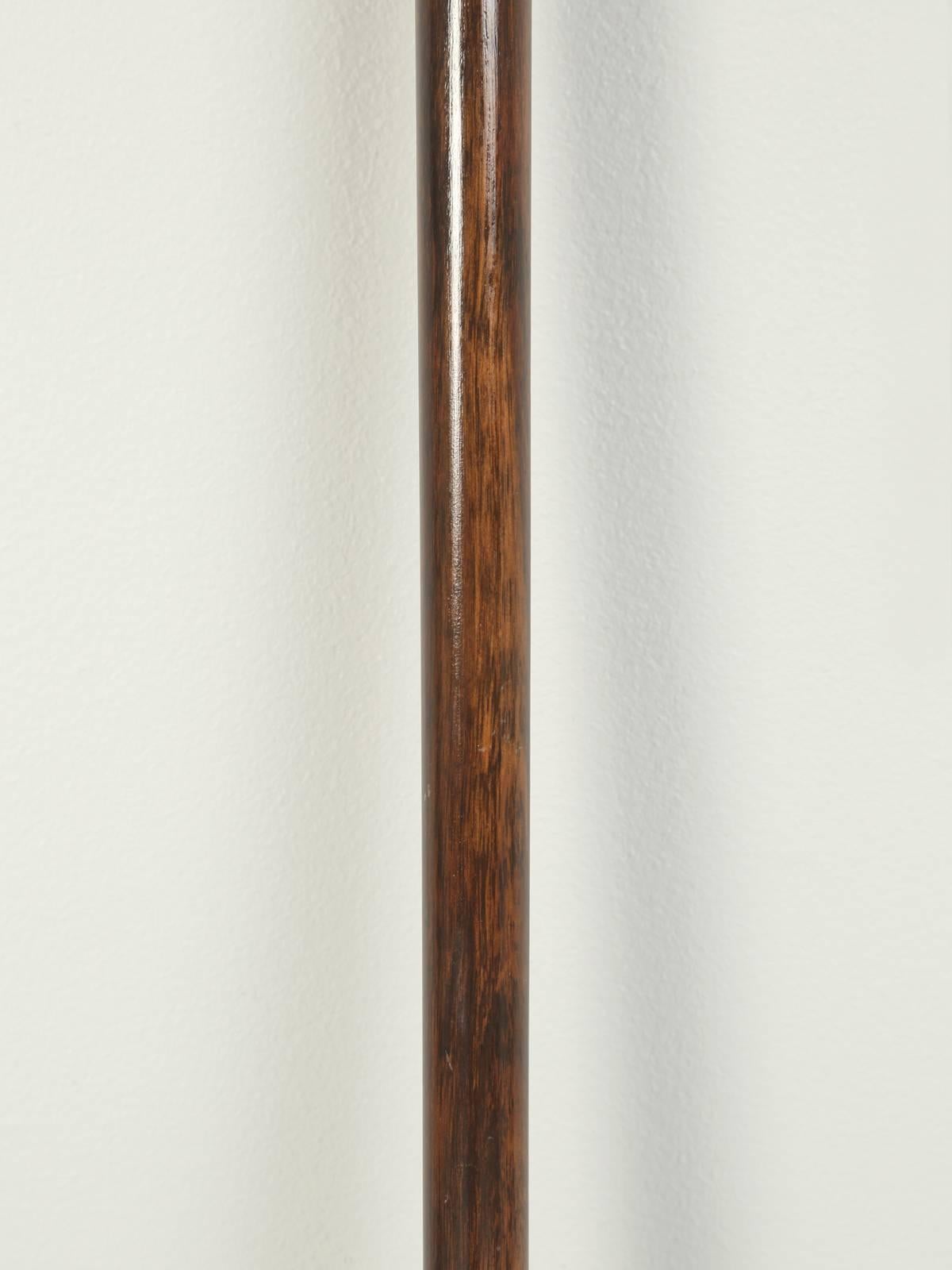 Antique French Walking Stick, or Cane with Silver Inlays 4