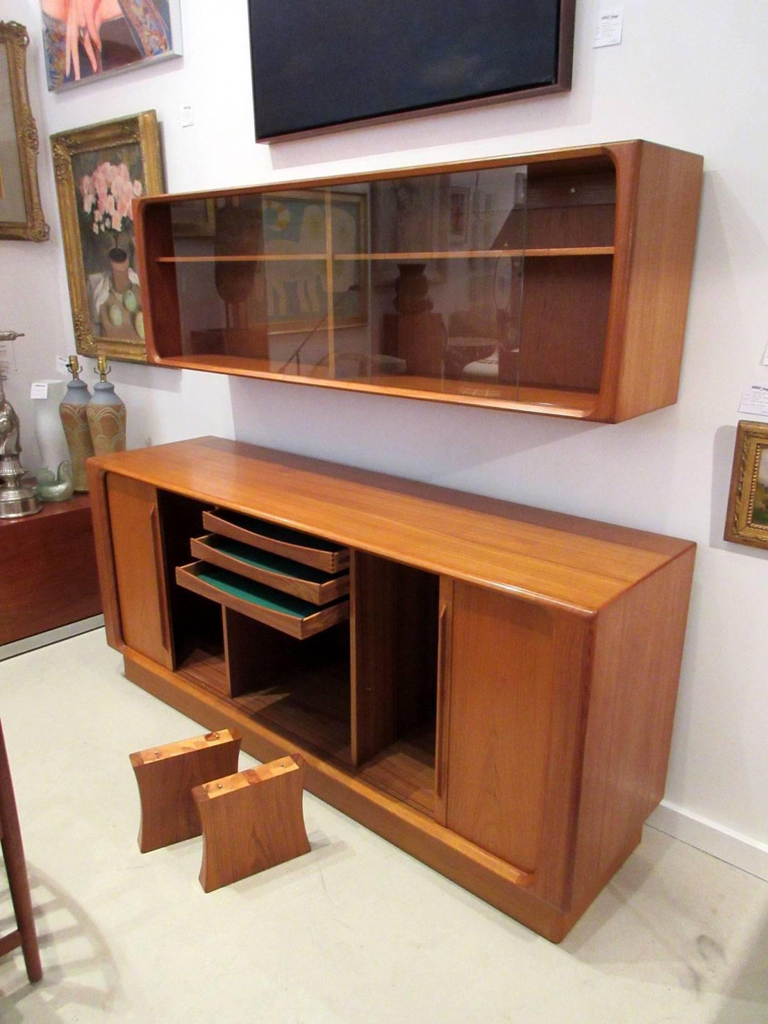 20th Century Bernhard Pedersen & Son Teak Danish Modern Floating Cabinet