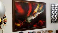 Large Abstract Painting by Leonardo Nierman