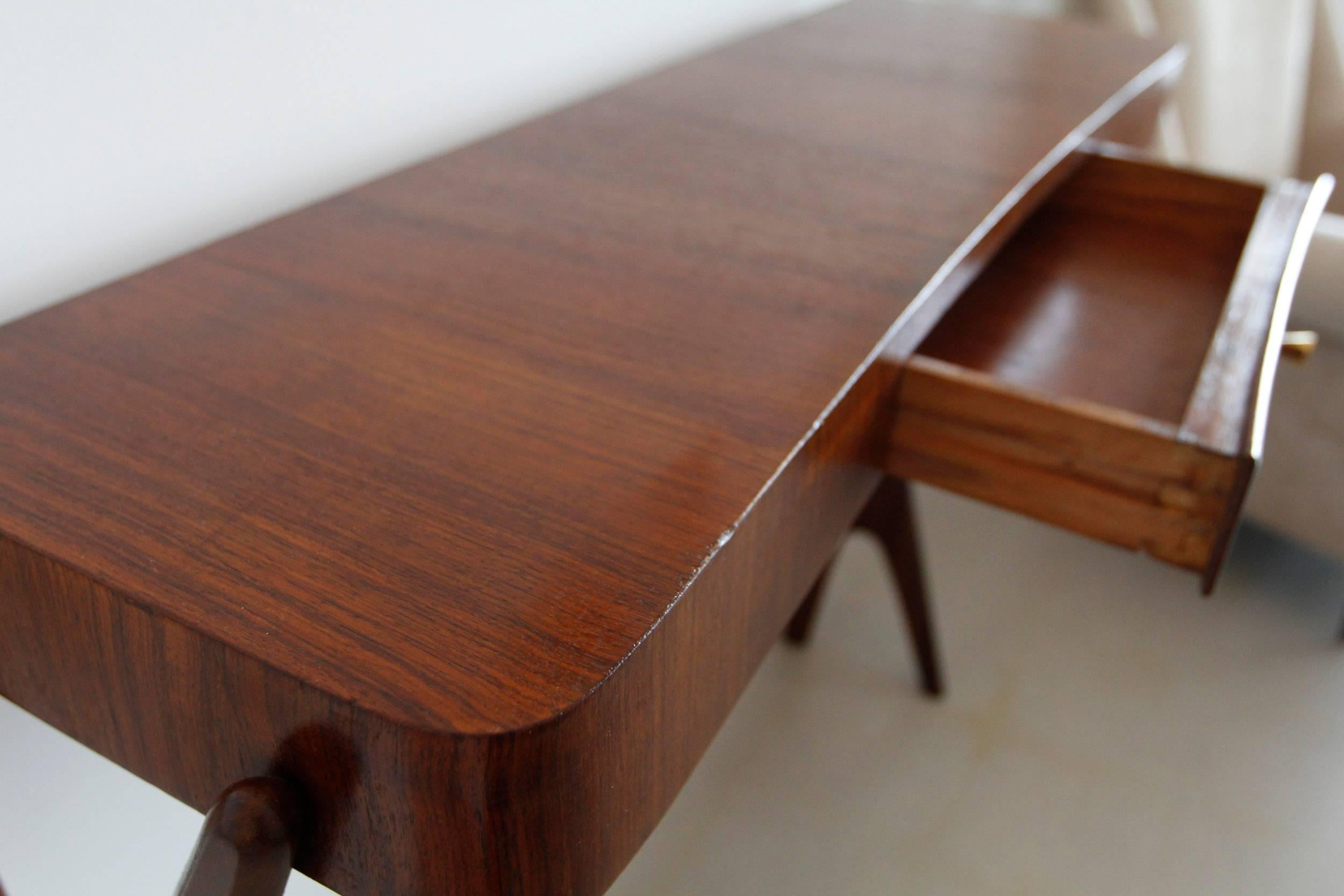 Mid-Century Modern Italian Wooden Console For Sale 2