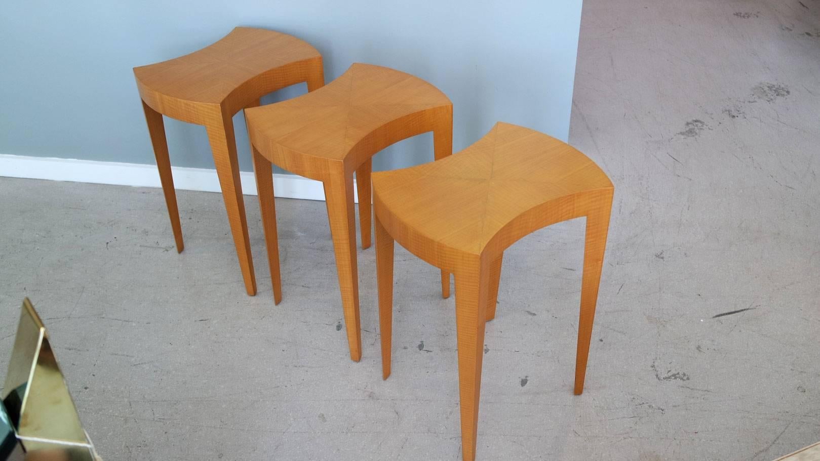 Set of Mid-Century Modern Puzzle Table Knoll In Good Condition For Sale In West Palm Beach, FL